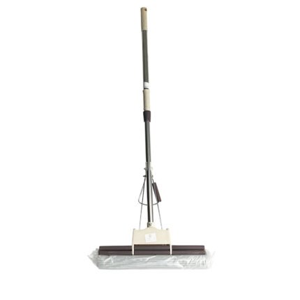 Highly Absorbent PVA Sponge Mop with Hands-Free Pull Wringing Mechanism and Stainless Steel Handle