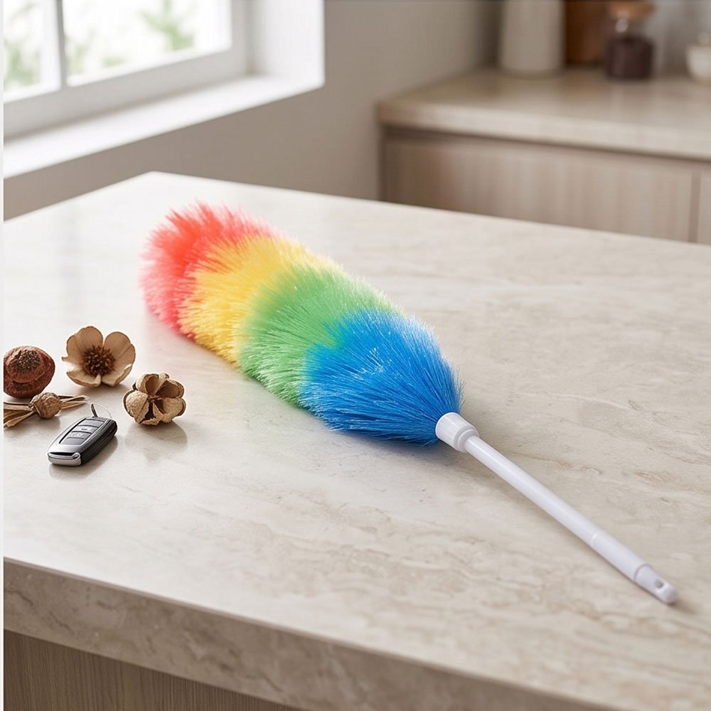 Colorful Static Duster Feather Cleaning Brush for Car Interior and Home Use - Image 2