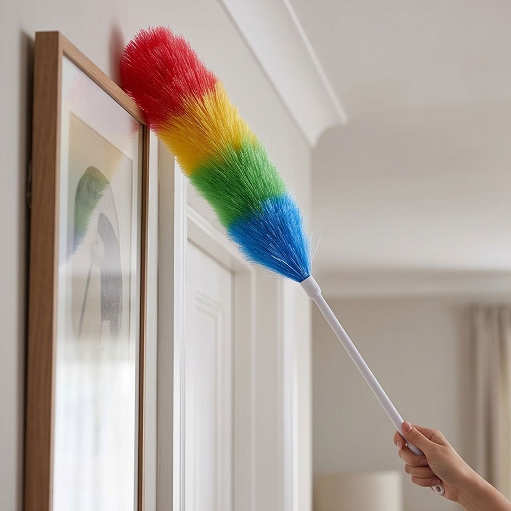 Colorful Static Duster Feather Cleaning Brush for Car Interior and Home Use - Image 4