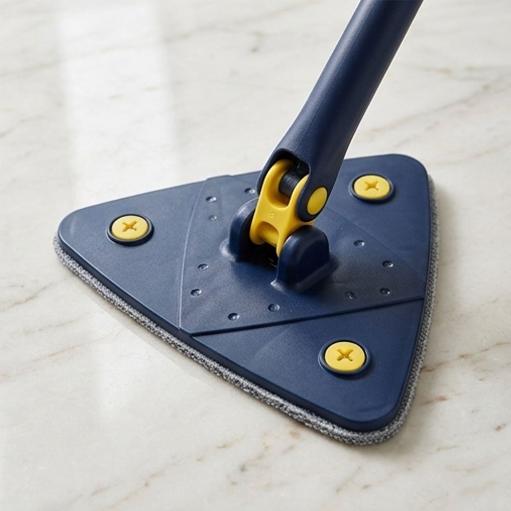 Triangle Floor and Corner Mop with Adjustable Telescopic Handle for Easy Cleaning - Image 2