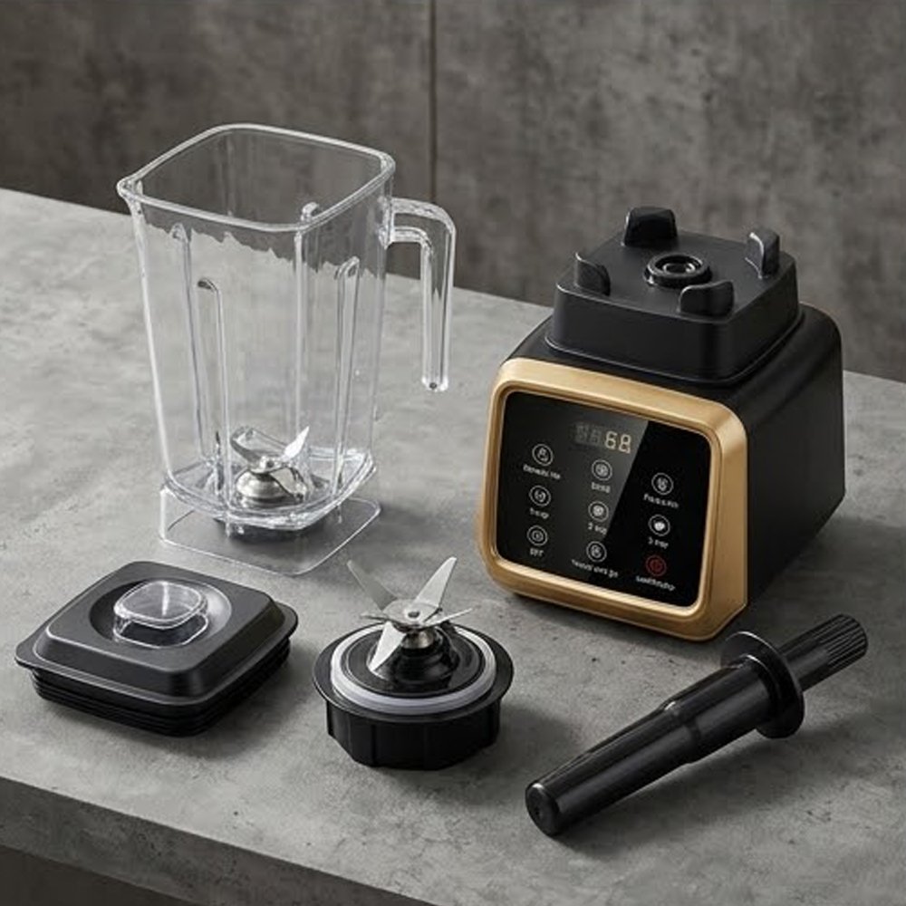 Commercial High-Speed Countertop Blender Digital Touch Panel Ice Crusher - Image 3