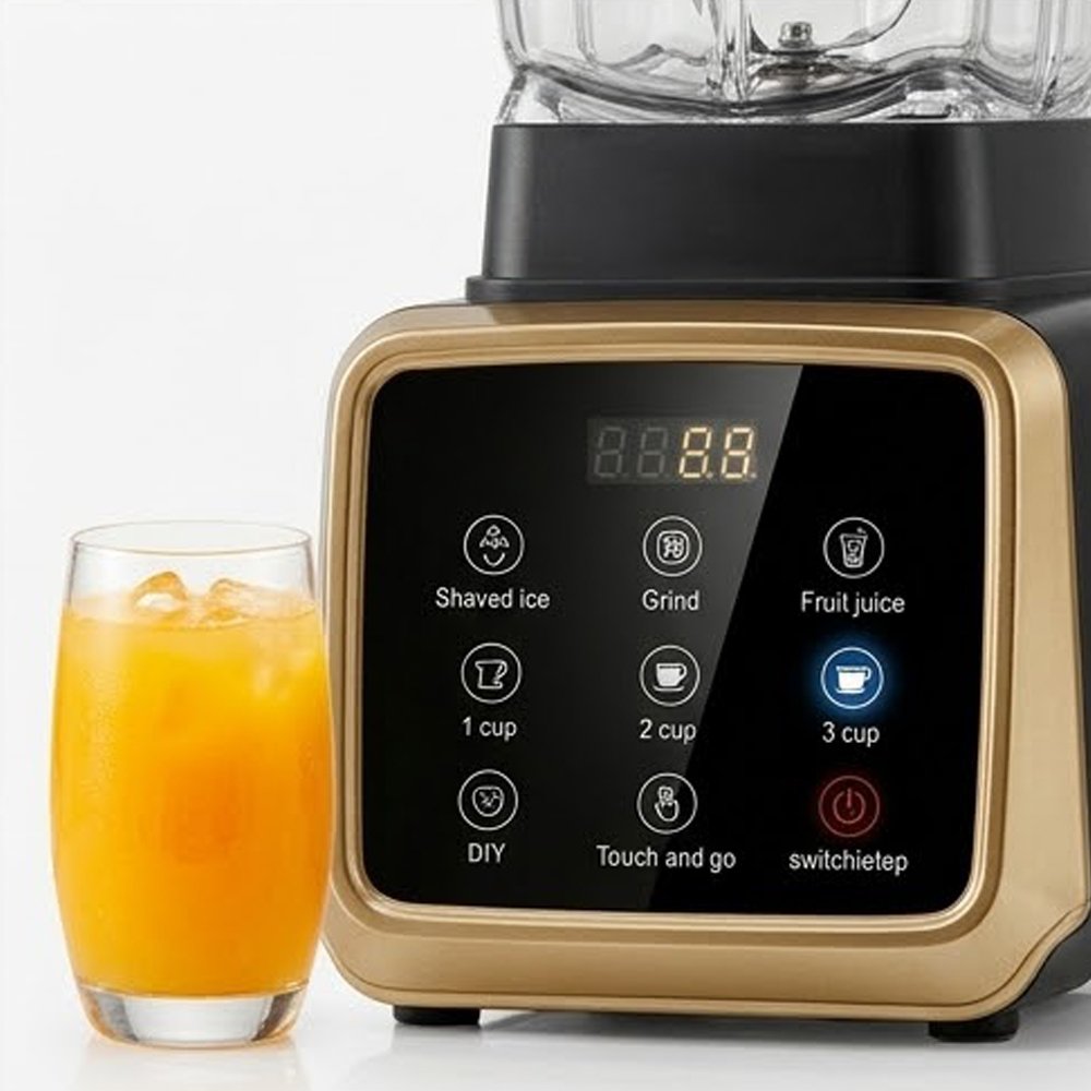 Commercial High-Speed Countertop Blender Digital Touch Panel Ice Crusher - Image 2