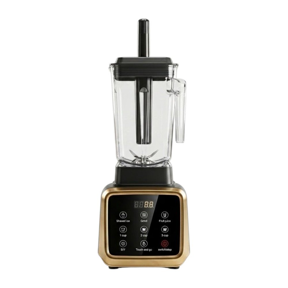 Commercial High-Speed Countertop Blender Digital Touch Panel Ice Crusher