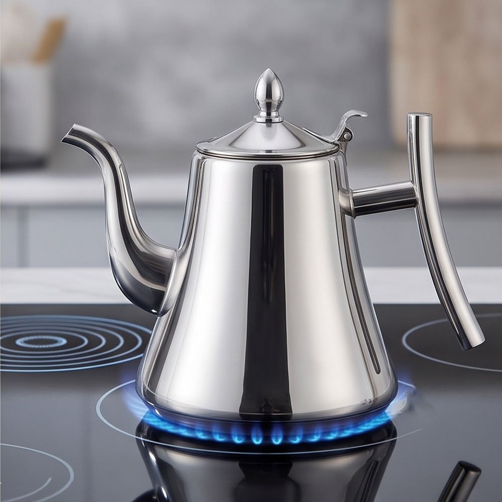 Stainless Steel Gooseneck Drip Kettle 1L Capacity for Coffee and Tea Brewing - Image 4