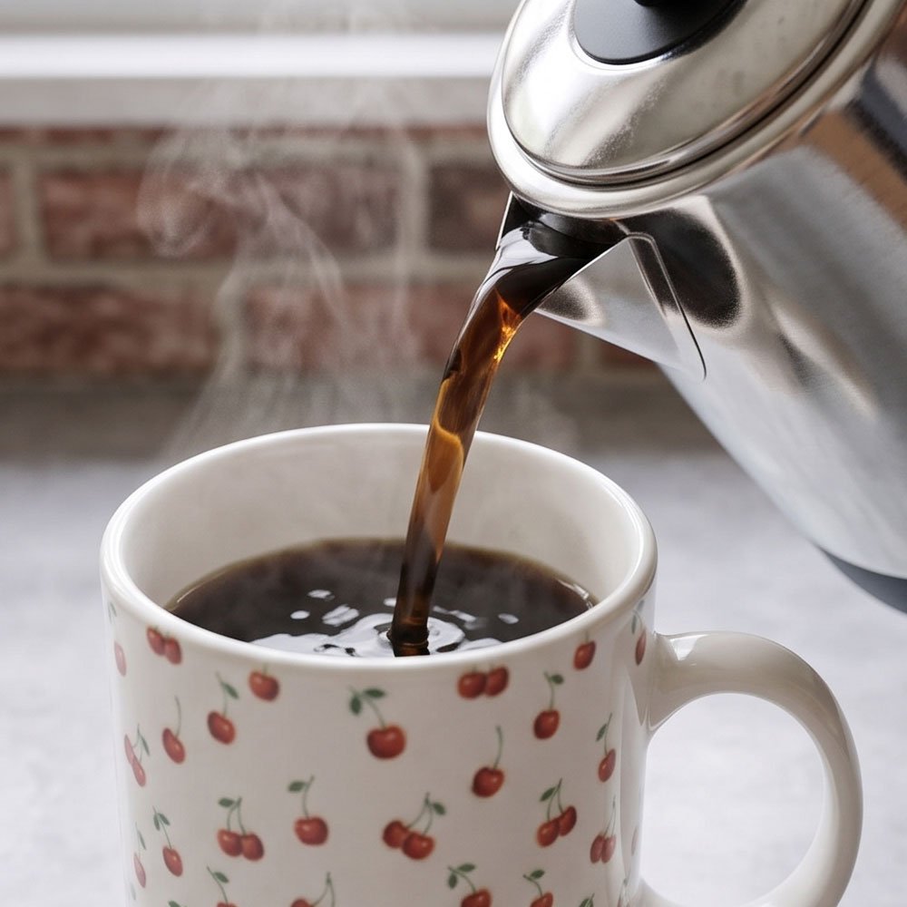 Modern Ceramic Porcelain Coffee Mug with Printed Design & Handle for Home & Office - Image 7