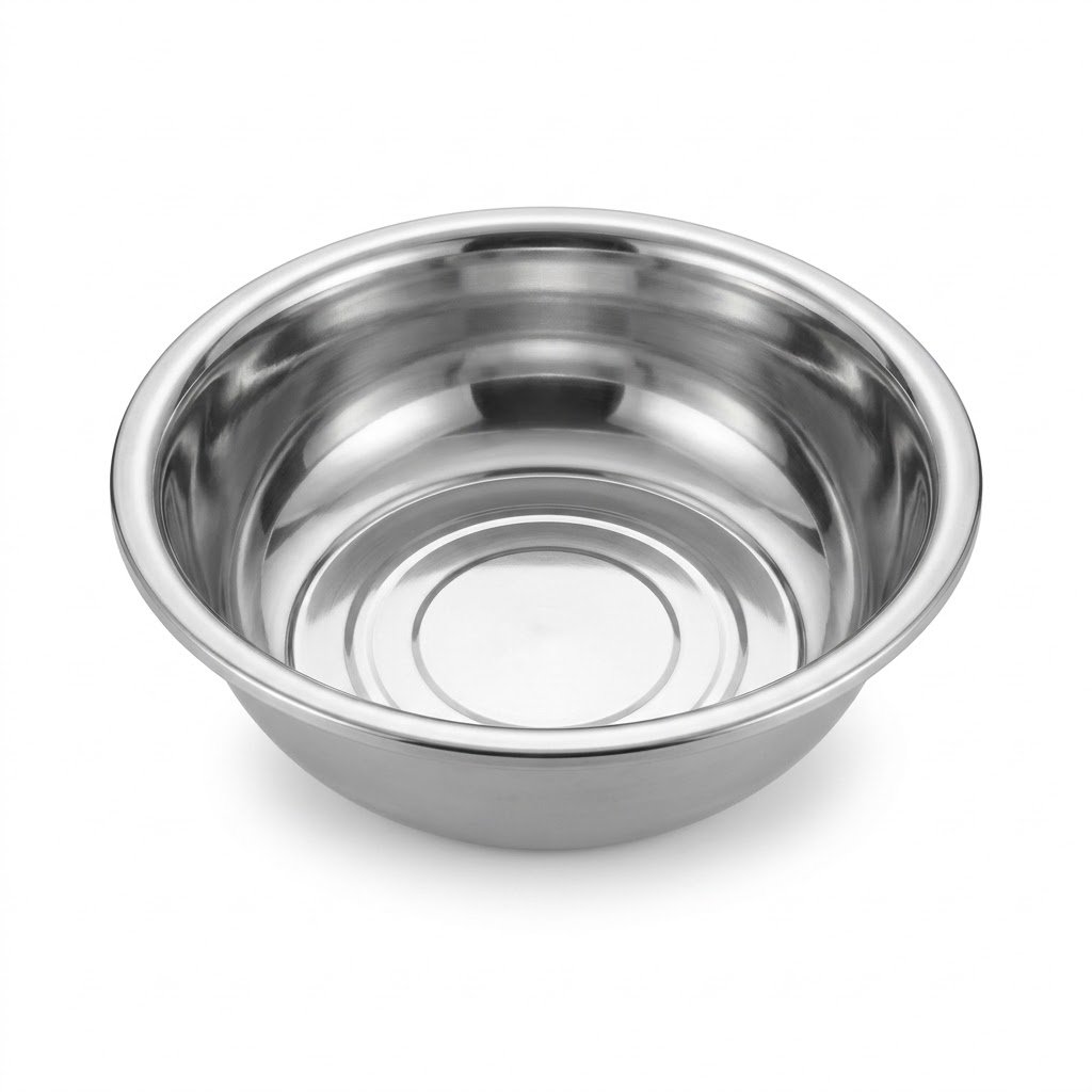 Large 60cm Stainless Steel Mixing Bowl Heavy Duty Basin for Dough, Salad & Prep
