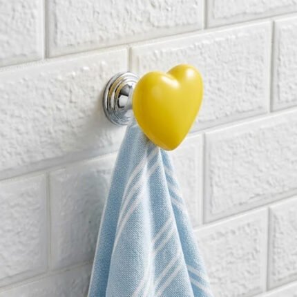 Adhesive Heart Wall Hook Heavy Duty Self Adhesive Hanger for Keys & Towels