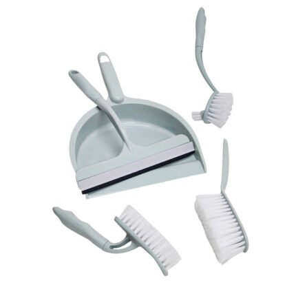 5 in 1 Multipurpose Cleaning Set Dustpan Brush Squeegee Kit for Home Cleaning
