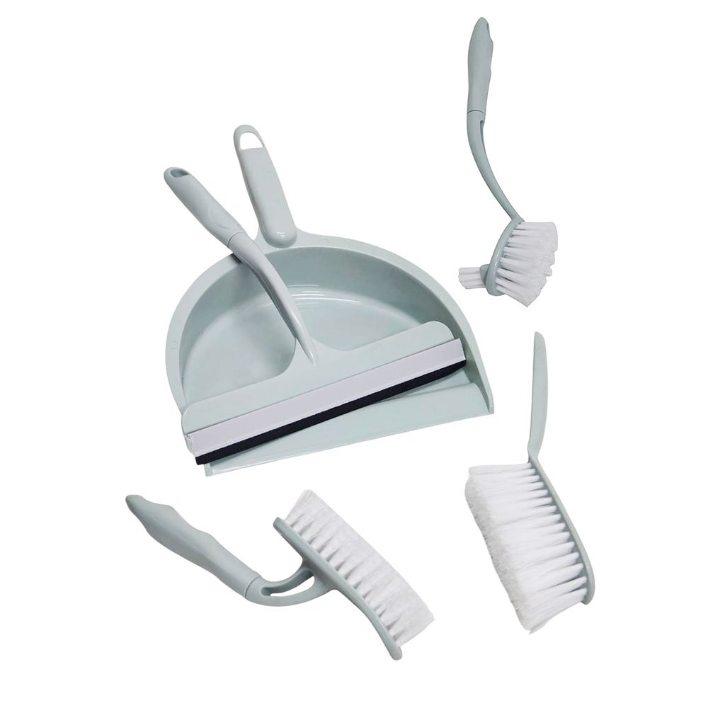 5 in 1 Multipurpose Cleaning Set Dustpan Brush Squeegee Kit for Home Cleaning