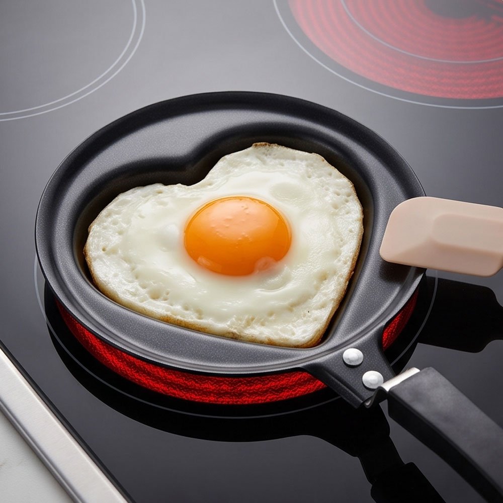 Mini Non-Stick Mold Frying Pan Shaped Skillet for Eggs Pancakes and Omelets - Image 5
