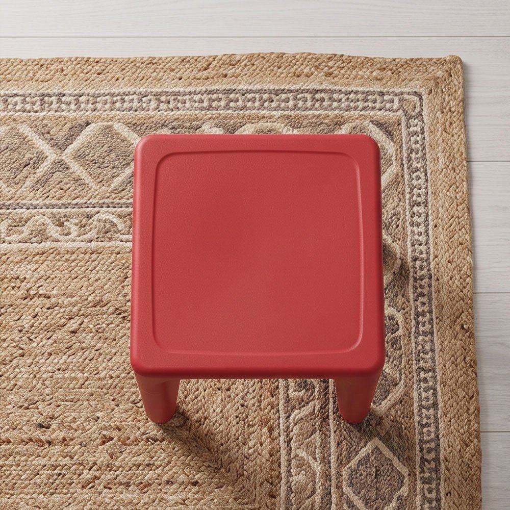 Multipurpose Heavy Duty Square Plastic Table Bench Stool for Kids, Home, and Garden - Image 3