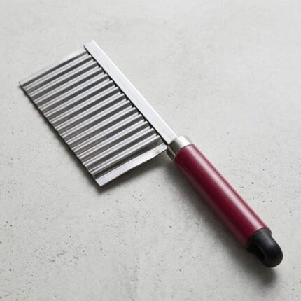 Stainless Steel Crinkle Cut Knife Wavy Slicer Chopper Cleaver for Pickle Potato