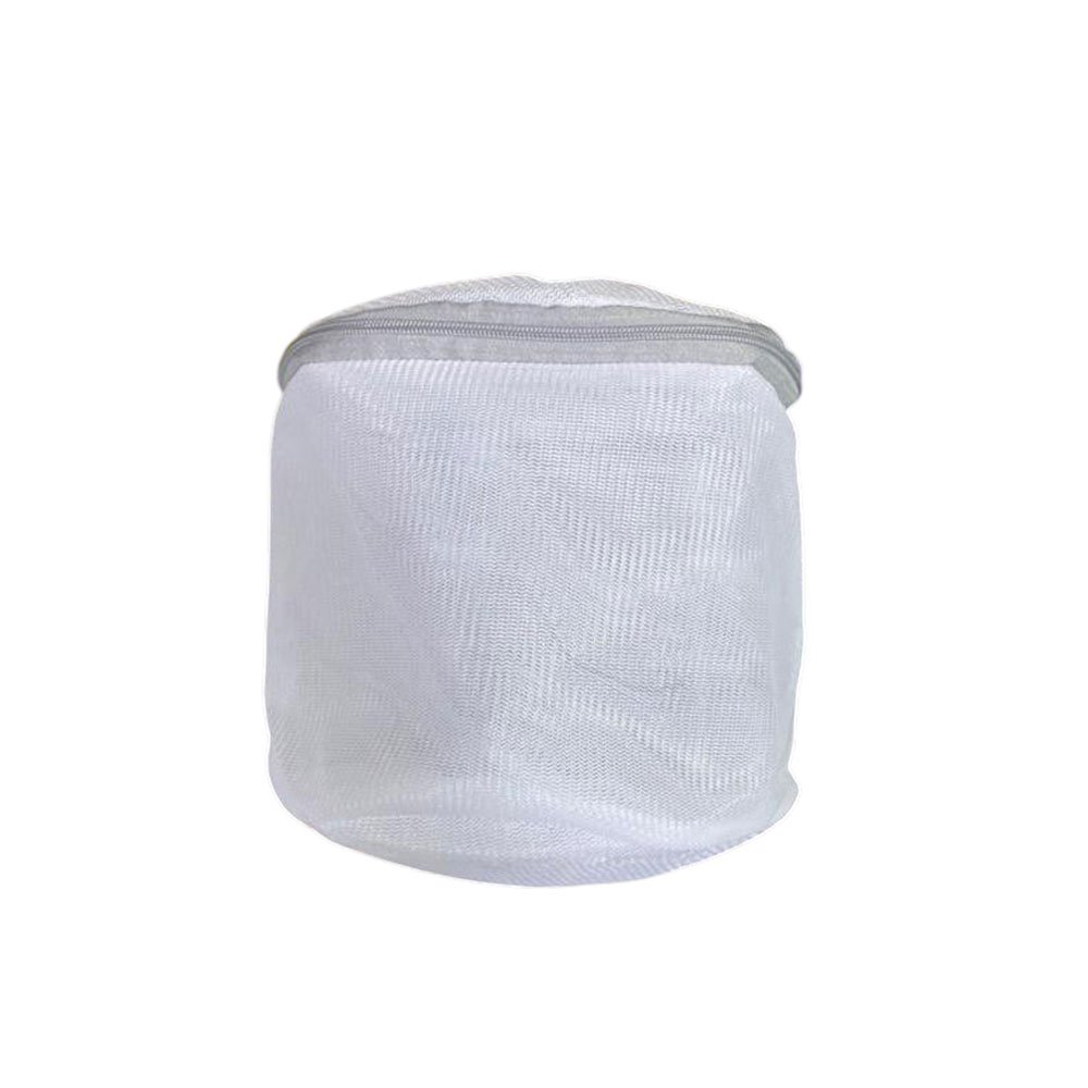 Cylindrical Mesh Laundry Wash Bag with Zipper for Delicates & Underwear - Image 2