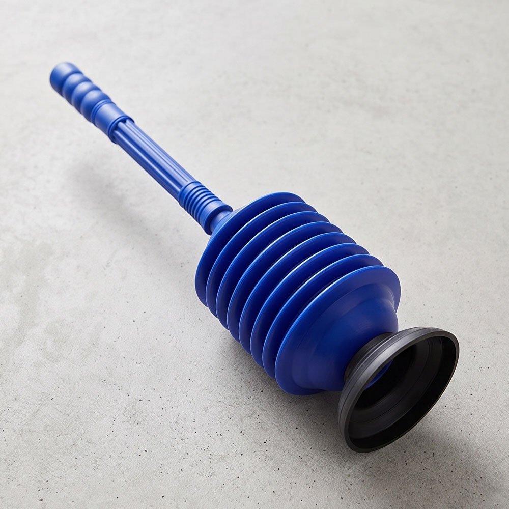 High Pressure Accordion Drain Plunger Heavy Duty Cleaner for Sinks Toilet