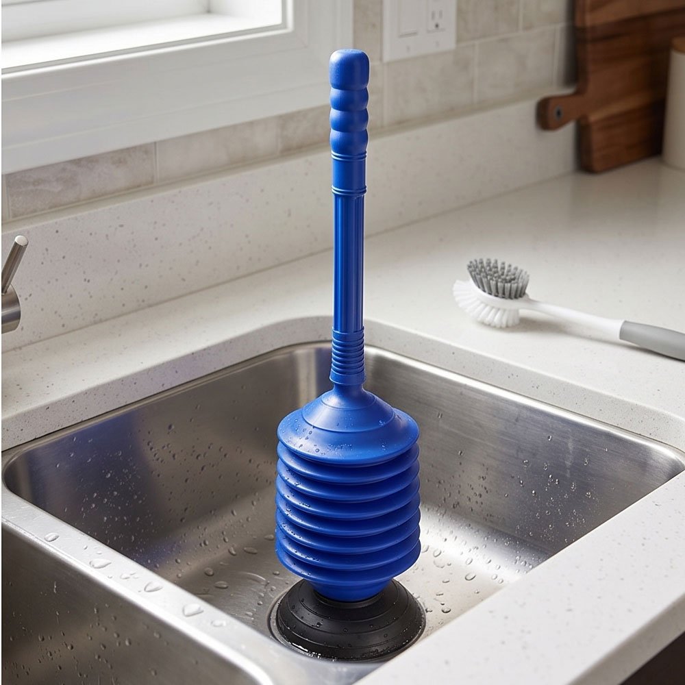 High Pressure Accordion Drain Plunger Heavy Duty Cleaner for Sinks Toilet - Image 4
