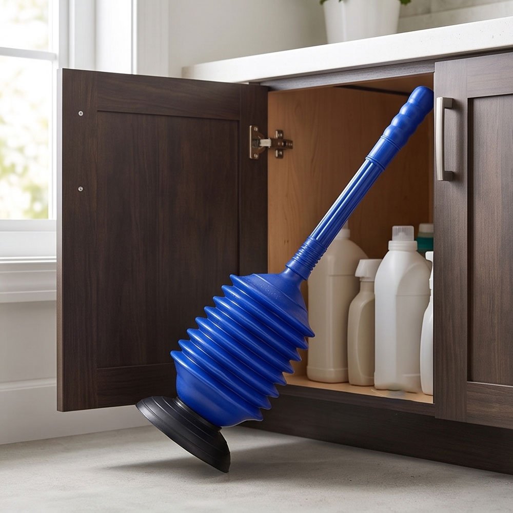 High Pressure Accordion Drain Plunger Heavy Duty Cleaner for Sinks Toilet - Image 2