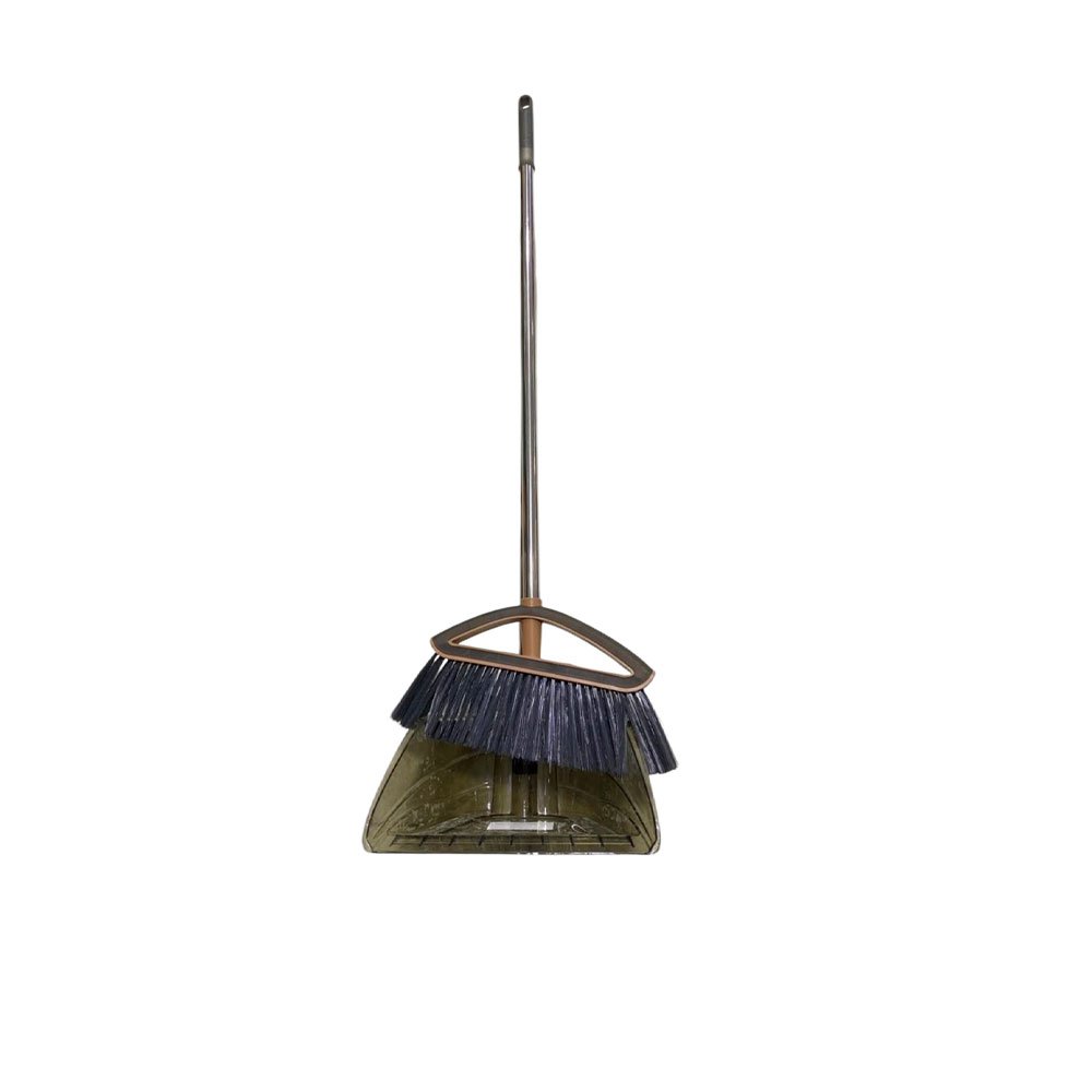 Long Handle Broom and Transparent Dustpan Set Stainless Steel Cleaning Set - Image 6