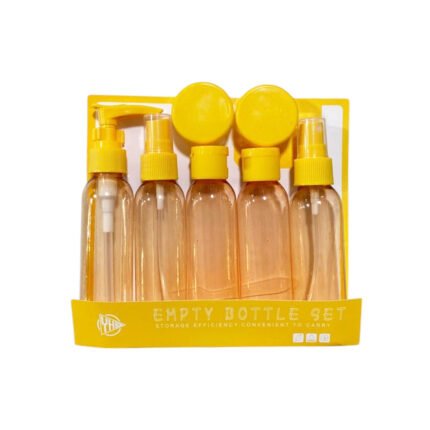 7 Pcs Refillable Travel Bottle Set Containers for Toiletries and Creams