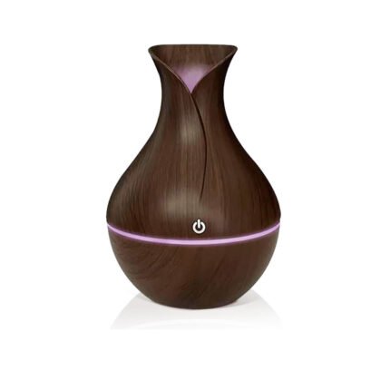 Ultrasonic Electric Air Humidifier and Essential Oil Diffuser Wooden Vase Design