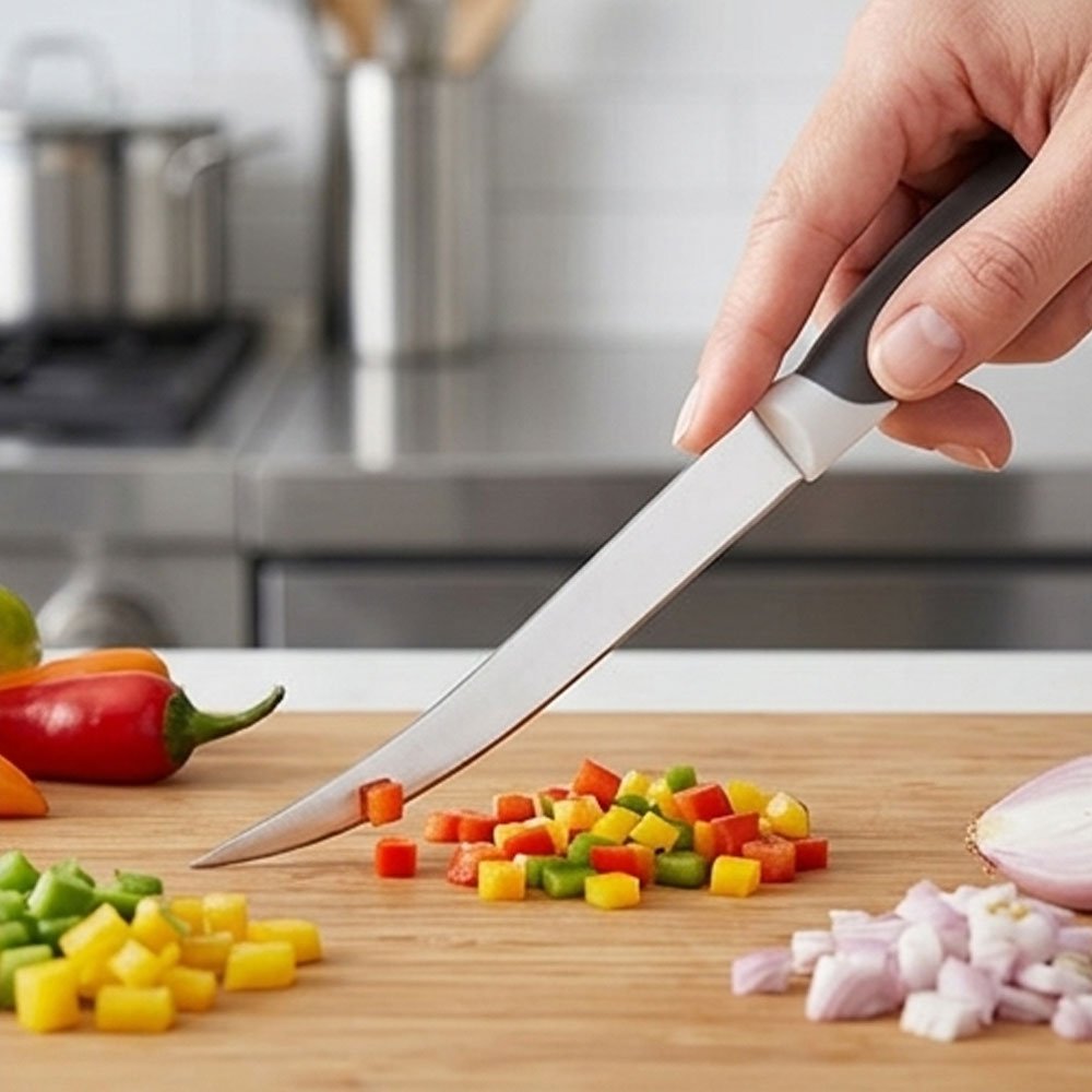 Sharp Kitchen Utility Knife for Cutting Vegetables and Fruits with Stainless Steel - Image 2