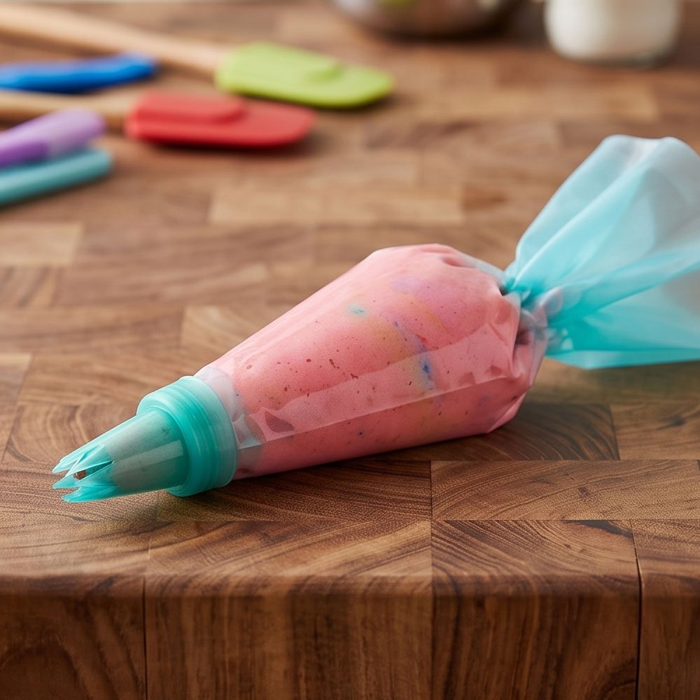 Reusable Silicone Pastry Piping Bag with Interchangeable Decorating Tips for Cake and Baking - Image 3