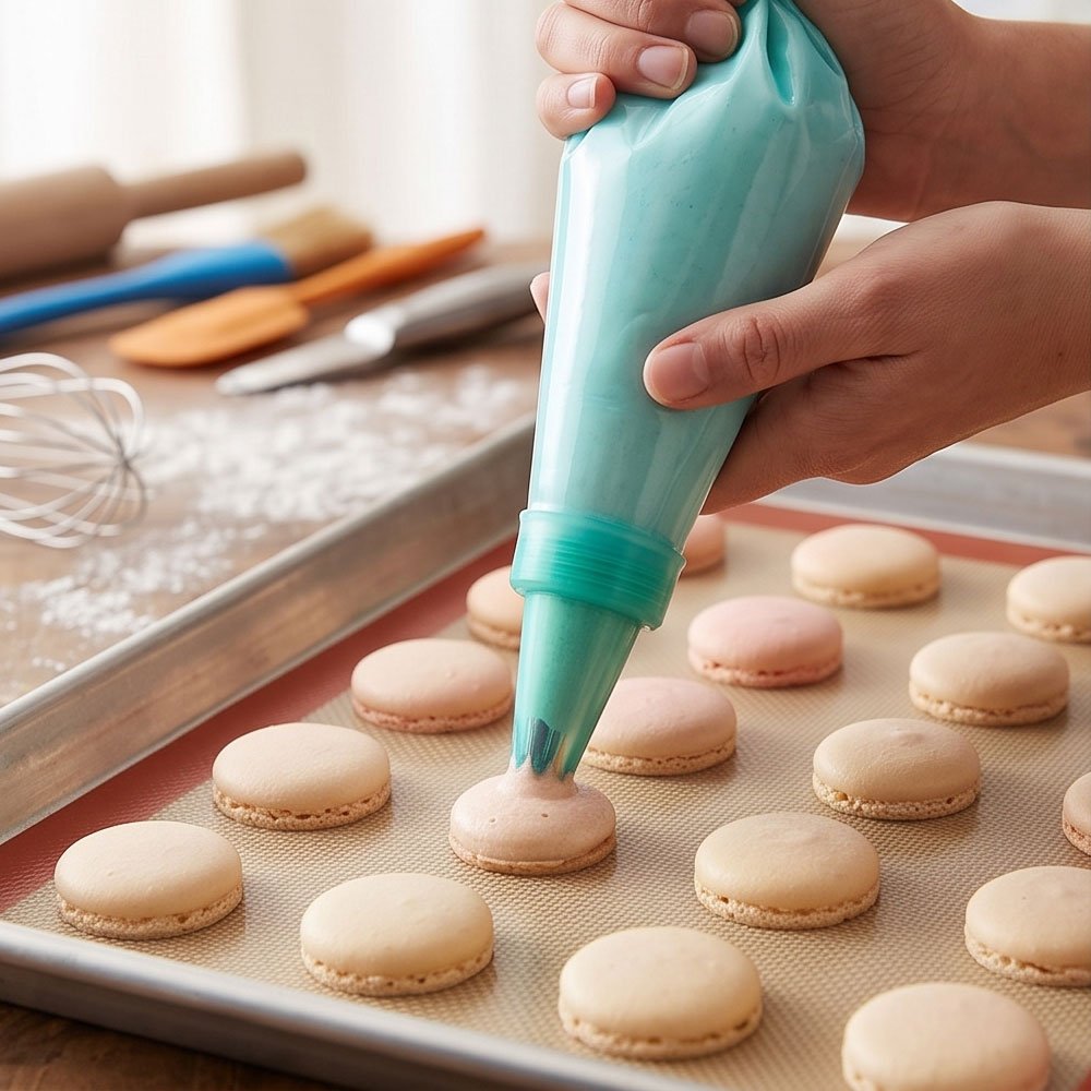 Reusable Silicone Pastry Piping Bag with Interchangeable Decorating Tips for Cake and Baking - Image 4