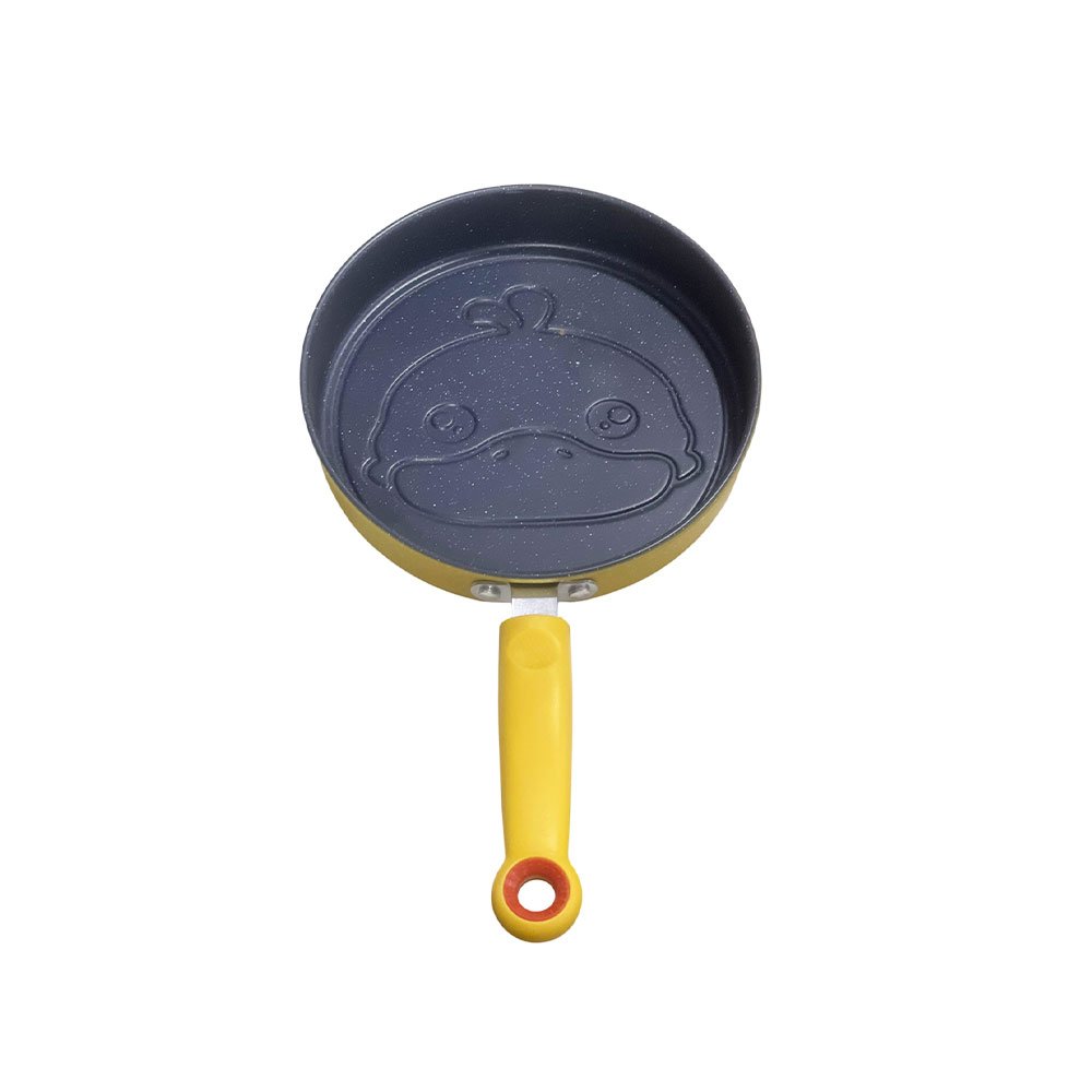 Mini Non Stick Granite Pancake Egg Frying Pan Cartoon Duck Face Yellow Handle - Image 3