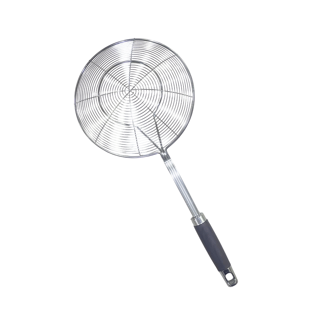 Stainless Steel Spider Strainer Skimmer Spoon Wire Mesh Ladle Heat Handle