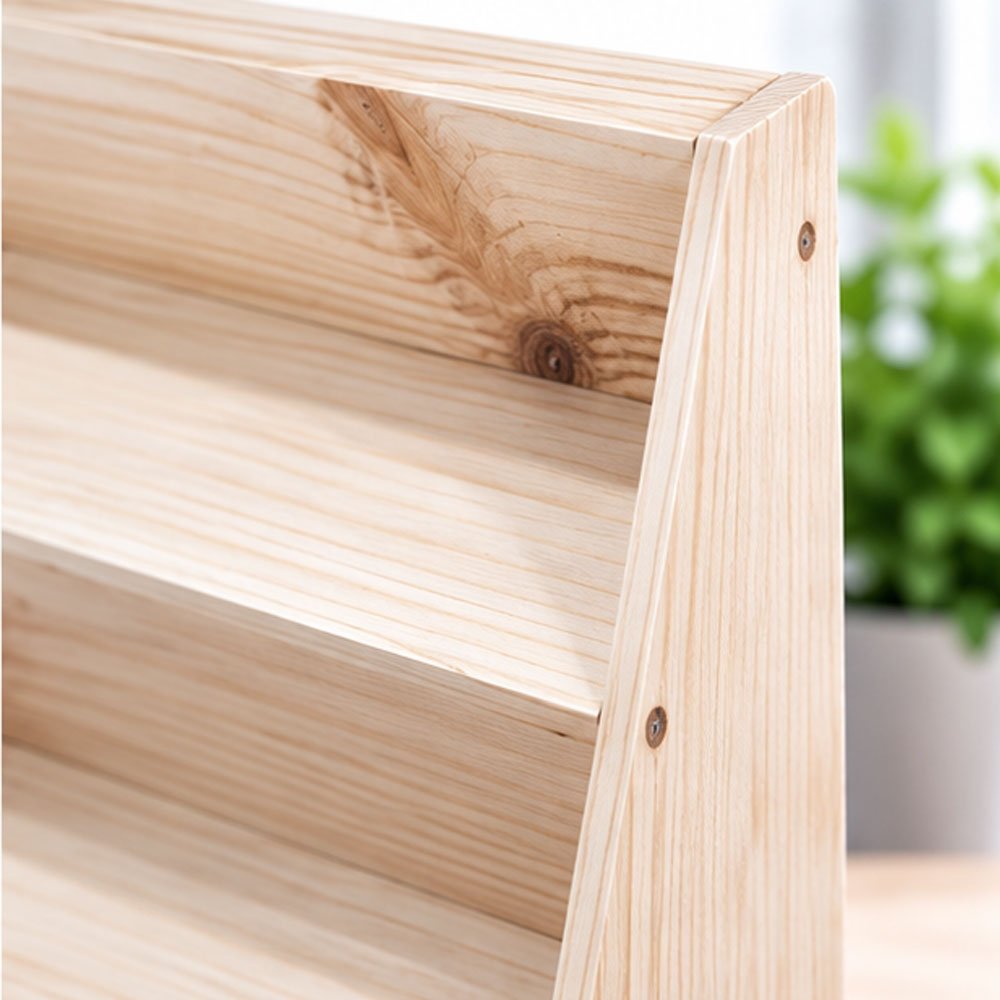 3 Tier Wooden Spice Rack Organizer Shelf Stand Holder for Kitchen Counter - Image 2